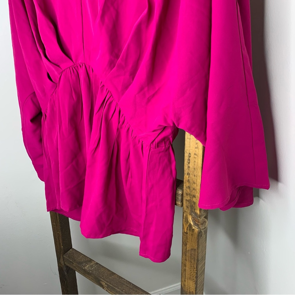 Andree by Unit Women's Pink V-Neck Top L - Picture 3 of 4